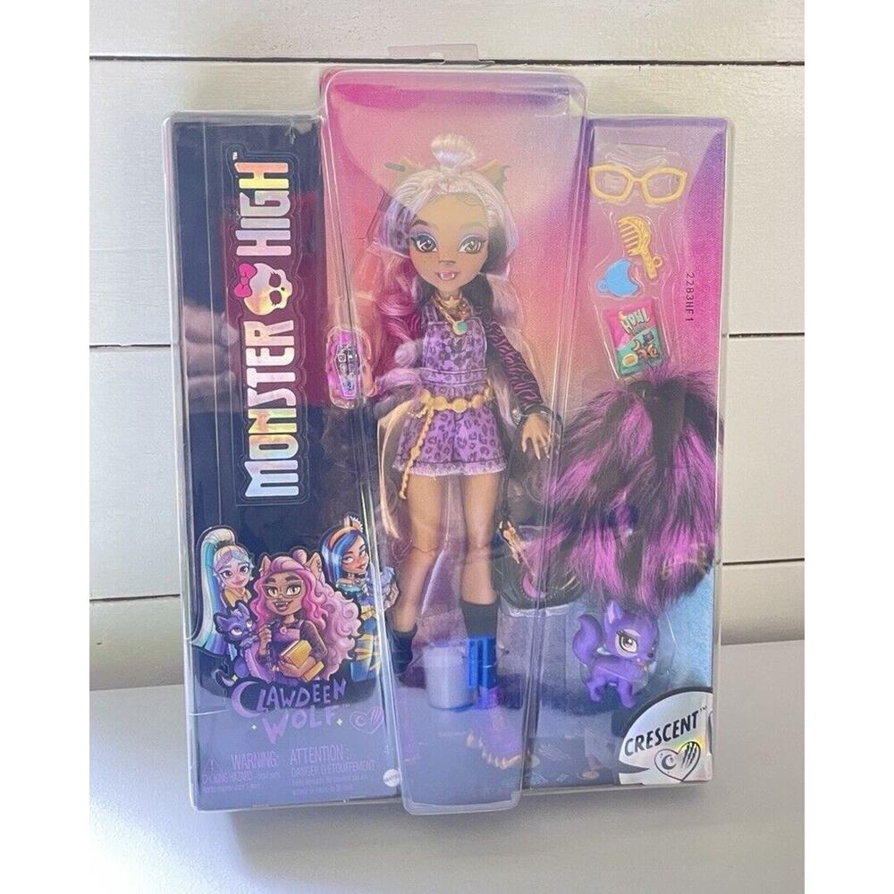NEW Monster High Clawdeen Wolf Crescent Doll Accessories Mattel NIB